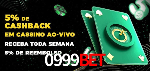 Promoções do cassino ao Vivo 0999Bet